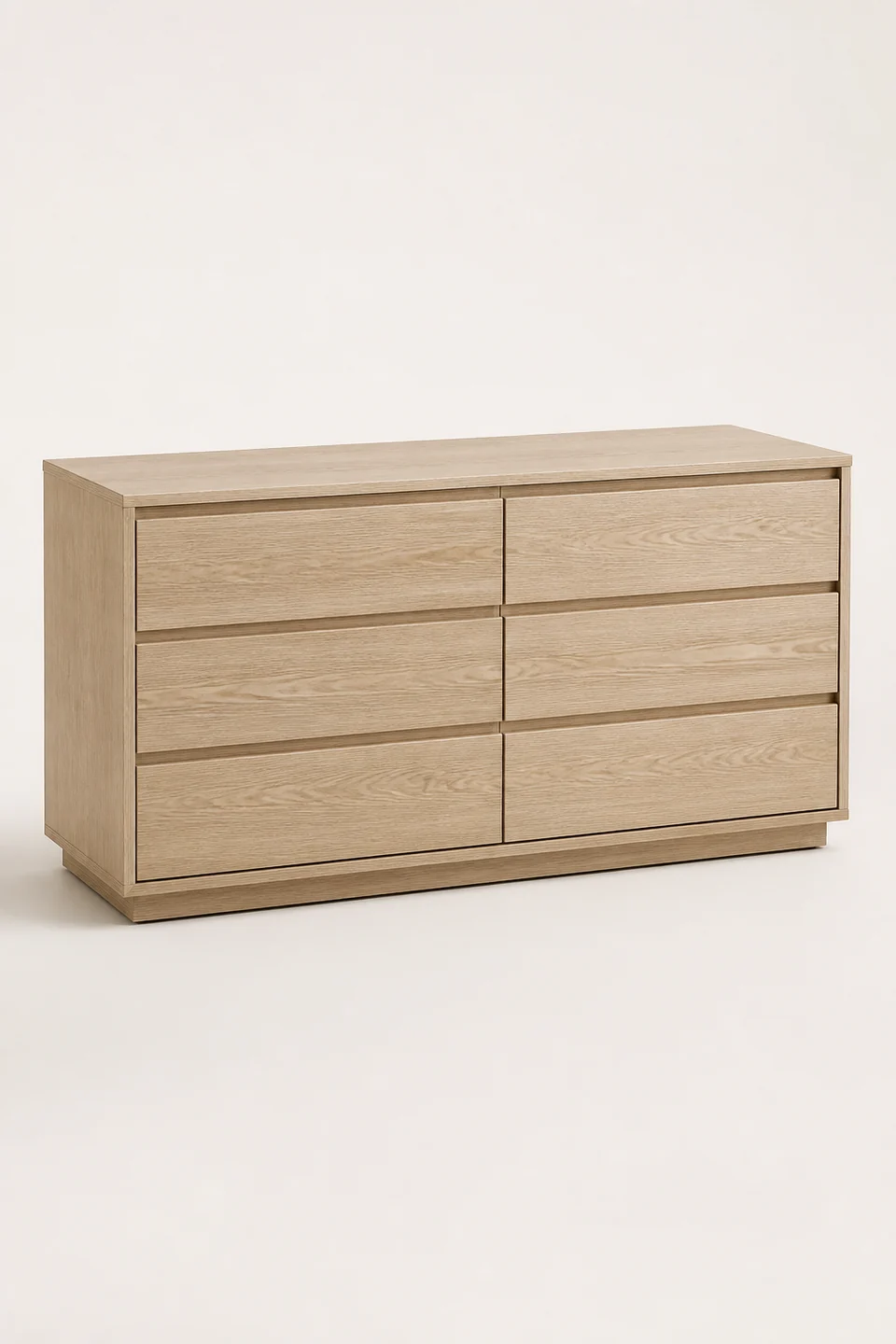 Luna Six-Drawer Dresser in Natural Ash